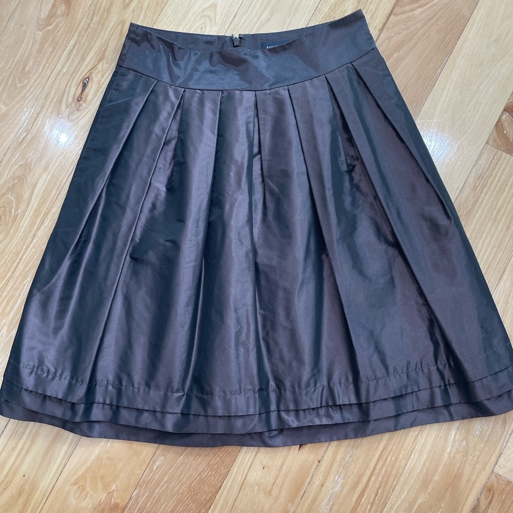 Banana Republic Dark Brown A-Line Skirt